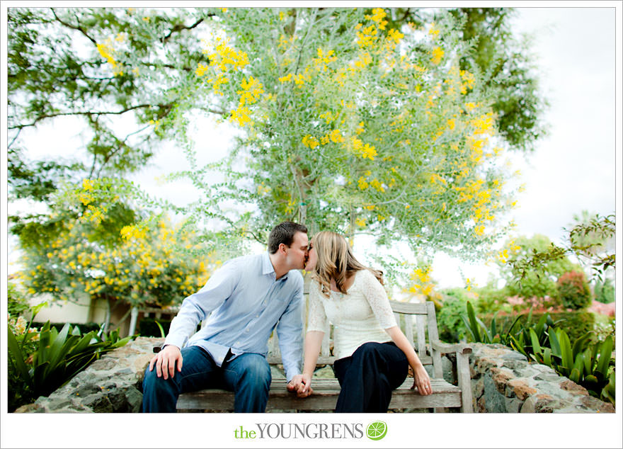 Rancho Santa Fe engagement session, San Diego engagement session, polka dot engagement session, orchard engagement session, engagement session with lemons, pink engagement session, Rancho Santa Fe Inn engagement session