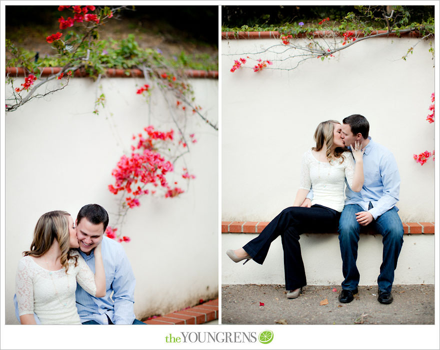 Rancho Santa Fe engagement session, San Diego engagement session, polka dot engagement session, orchard engagement session, engagement session with lemons, pink engagement session, Rancho Santa Fe Inn engagement session