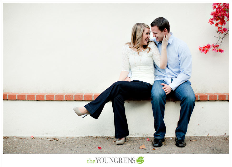 Rancho Santa Fe engagement session, San Diego engagement session, polka dot engagement session, orchard engagement session, engagement session with lemons, pink engagement session, Rancho Santa Fe Inn engagement session