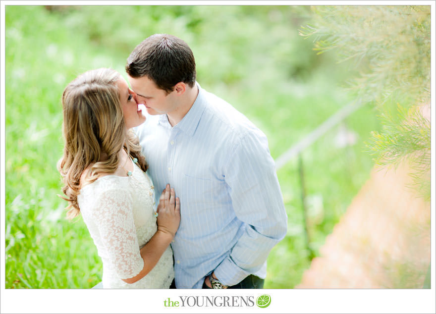 Rancho Santa Fe engagement session, San Diego engagement session, polka dot engagement session, orchard engagement session, engagement session with lemons, pink engagement session, Rancho Santa Fe Inn engagement session