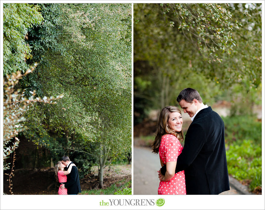 Rancho Santa Fe engagement session, San Diego engagement session, polka dot engagement session, orchard engagement session, engagement session with lemons, pink engagement session, Rancho Santa Fe Inn engagement session