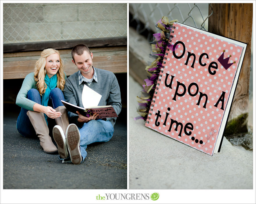 San Diego engagement session, Solana Beach engagement session, beach engagement session, Cedros avenue engagement sesssion, wedding date banner, wedding scrapbook photo, urban engagement session, picnic engagement session, champagne engagement session