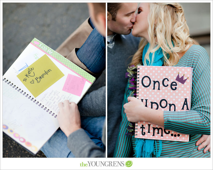 San Diego engagement session, Solana Beach engagement session, beach engagement session, Cedros avenue engagement sesssion, wedding date banner, wedding scrapbook photo, urban engagement session, picnic engagement session, champagne engagement session