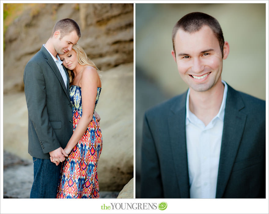 San Diego engagement session, Solana Beach engagement session, beach engagement session, Cedros avenue engagement sesssion, wedding date banner, wedding scrapbook photo, urban engagement session, picnic engagement session, champagne engagement session