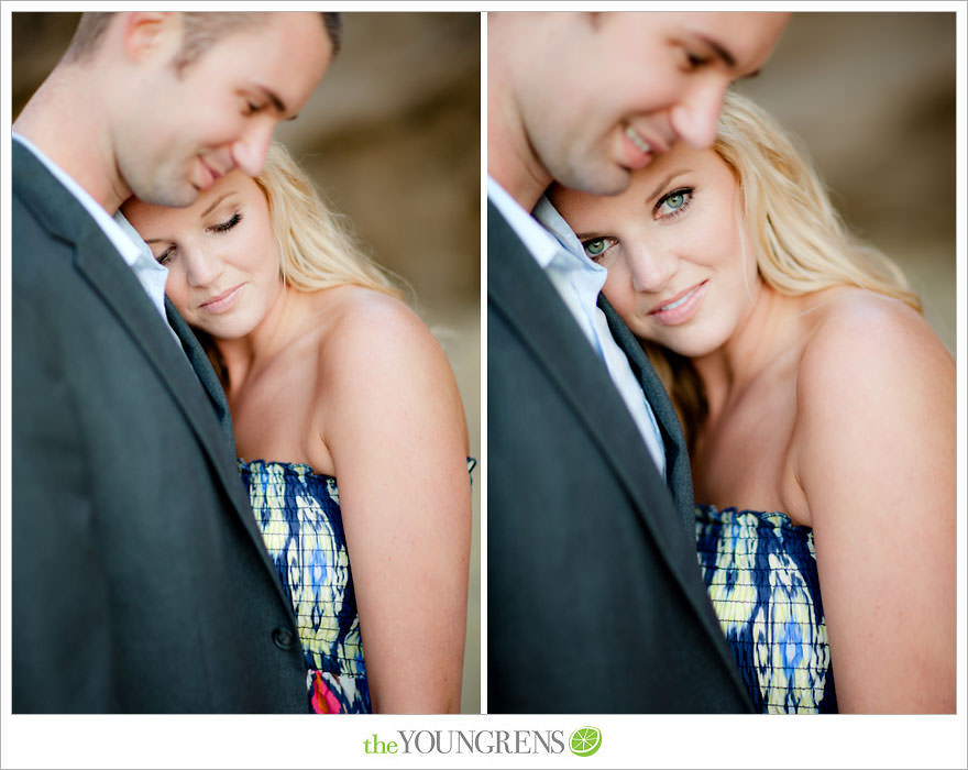 San Diego engagement session, Solana Beach engagement session, beach engagement session, Cedros avenue engagement sesssion, wedding date banner, wedding scrapbook photo, urban engagement session, picnic engagement session, champagne engagement session