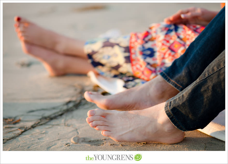 San Diego engagement session, Solana Beach engagement session, beach engagement session, Cedros avenue engagement sesssion, wedding date banner, wedding scrapbook photo, urban engagement session, picnic engagement session, champagne engagement session