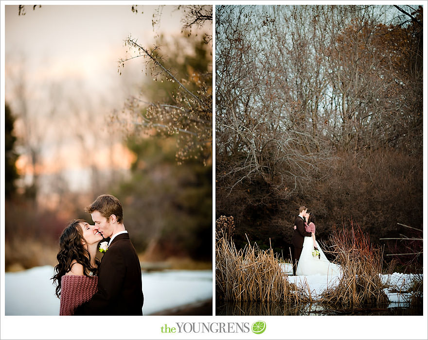 winter wedding, Anthropologie wedding, Idaho wedding, Boise wedding, New Year's Day wedding, snow wedding