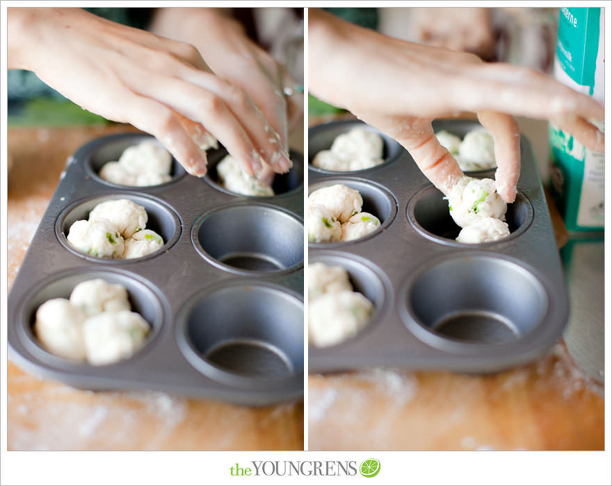 Biscuit Blossoms recipe, recipe for biscuits, how to make bicuits, recipe for homemade biscuits, biscuits with chives, recipe for dinner biscuits, biscuit recipe