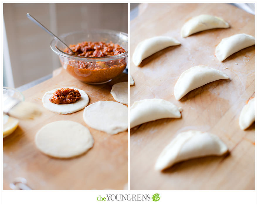 Empanada recipe, recipe for Chorizo Pepper Hand Pies, empanada recipe with chorizo, appetizer recipe, quick Mexican recipe, recipe with chorizo, recipe with puff pastry