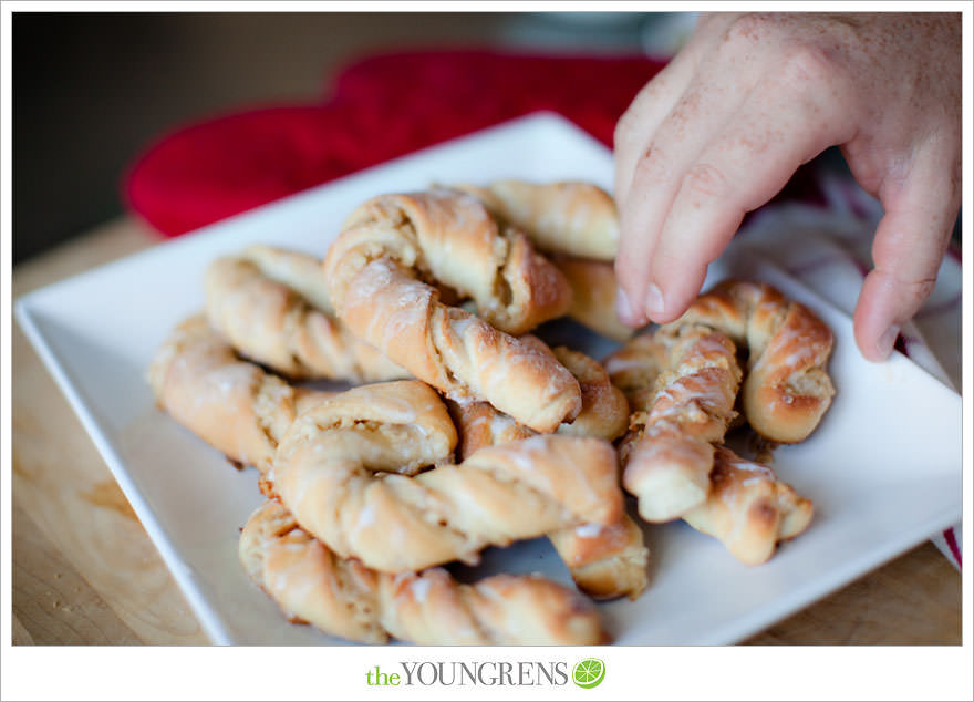 Christmas recipe, Christmas baking recipe, Christmas rolls, Holiday recipe, holiday baking, candy cane baking, baking with walnut filling