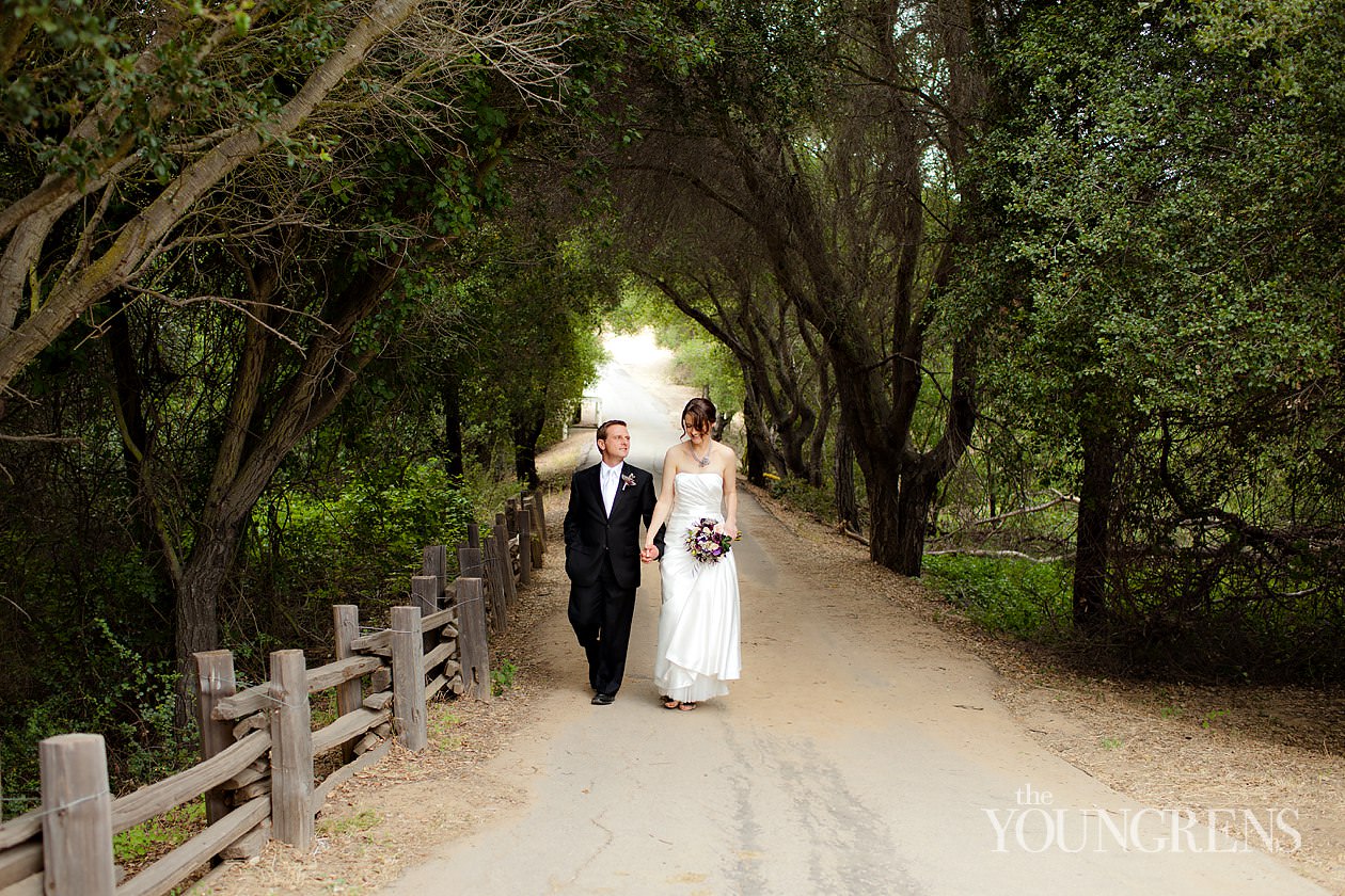 Tuscali Mountain Inn wedding, Topanga Canyon wedding, outdoor wedding, garden wedding, small wedding, bed and breakfast wedding, purple wedding