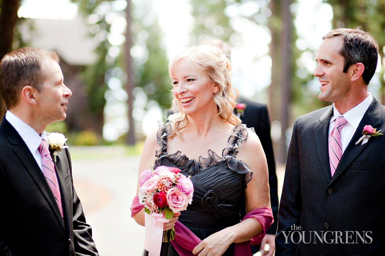 Lake Tahoe wedding, destination wedding in Lake Tahoe, Fitzhaven wedding, Fitzhaven destination wedding, Lake Taho wedding at Fitzhaven, tented wedding, pink wedding, mountain wedding, Northern California wedding, Nevada wedding, lake wedding, cabin wedding