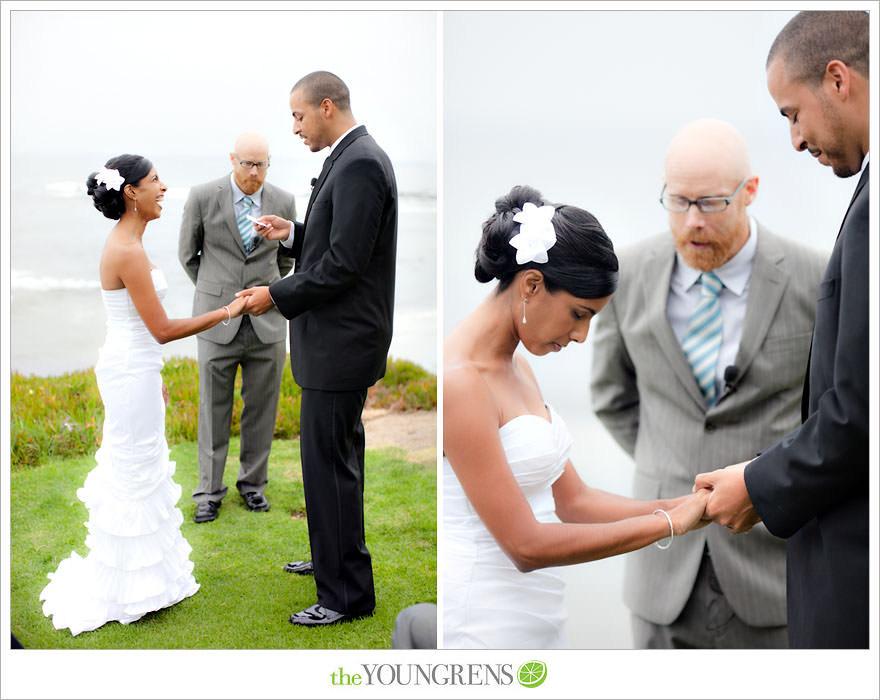 La Jolla wedding ceremony, Wedding Bowl ceremony, La Jolla Wedding, Grand Colonial wedding, beach ceremony, San Diego beach wedding, La Jolla Cove wedding, small beach ceremony