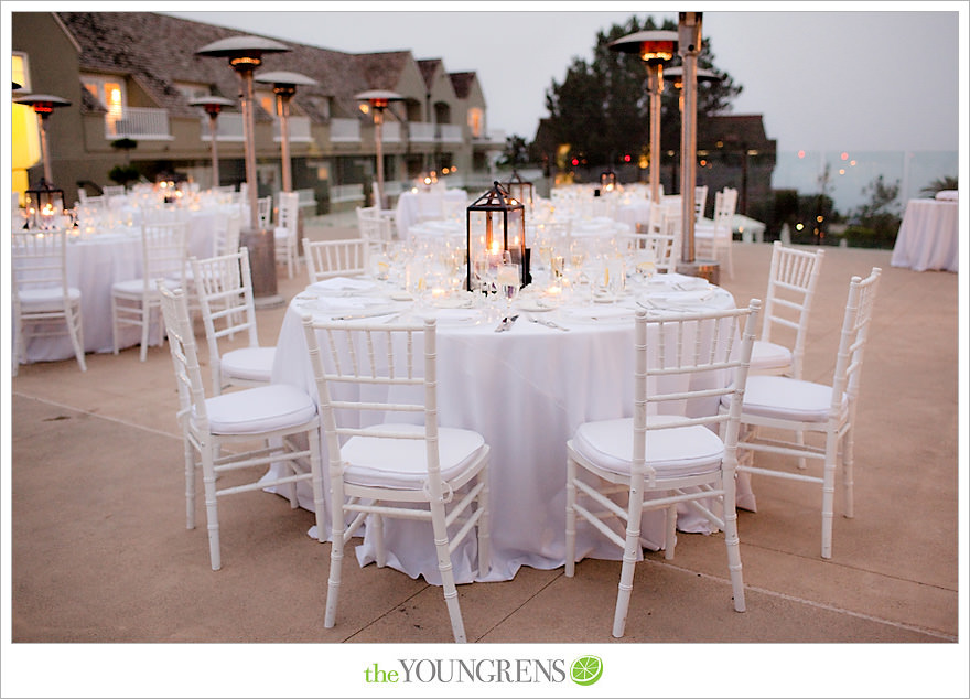 L'Auberge Del Mar wedding, Jewish wedding ceremony, Catholic wedding ceremony, multi-religious ceremony, seaside wedding, beach wedding, destination wedding in San Diego, purple wedding, black wedding