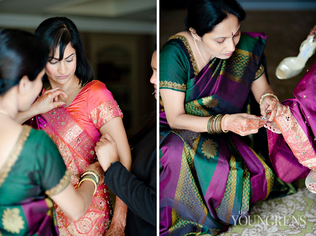 Indian wedding, San Diego Indian wedding, Hindu wedding, Del Mar Wedding, L'Auberge Del Mar wedding, Seagrove Park ceremony, multi-cultural wedding, red wedding, seafoam wedding, seaside wedding, beach wedding