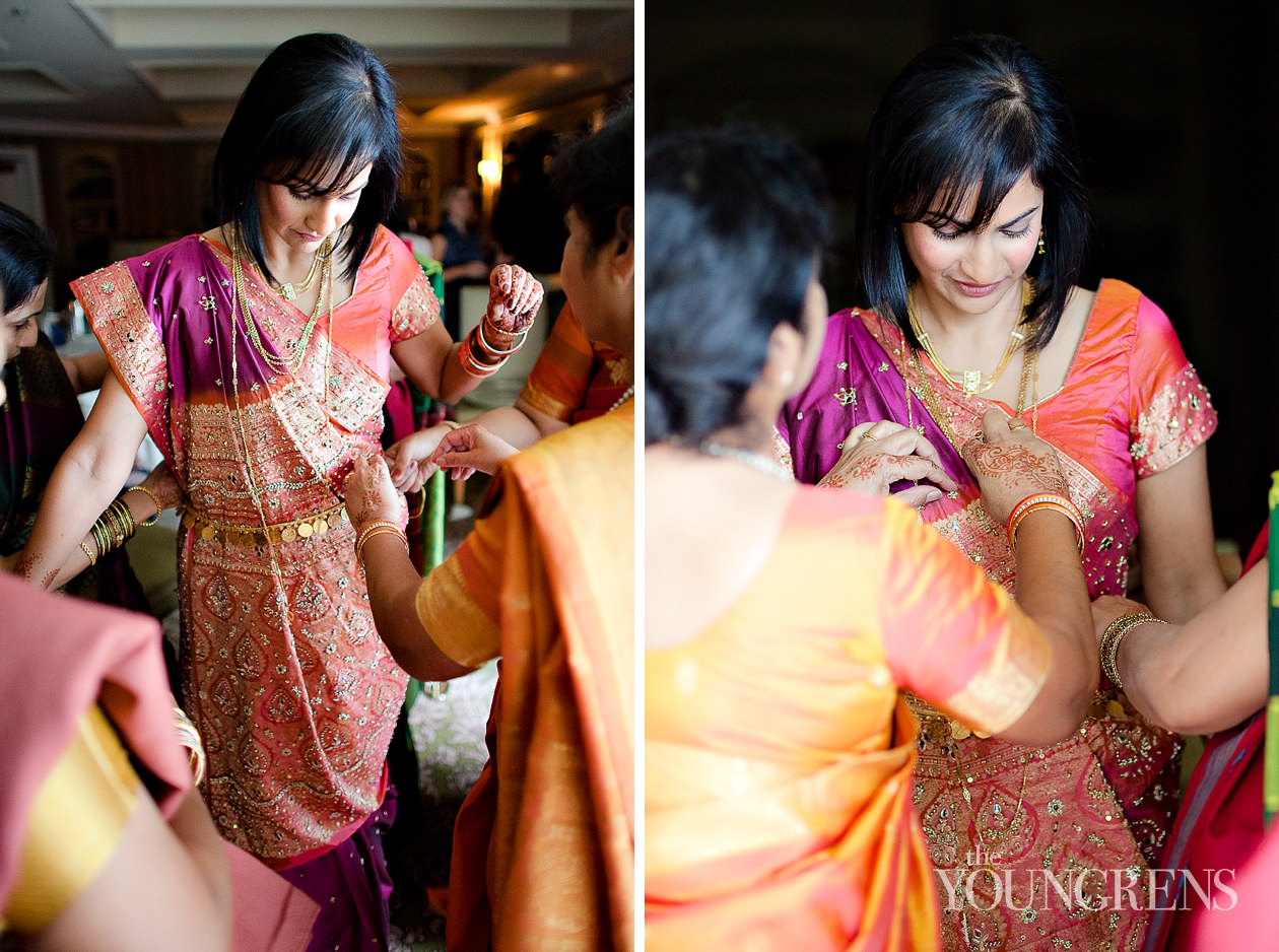 Indian wedding, San Diego Indian wedding, Hindu wedding, Del Mar Wedding, L'Auberge Del Mar wedding, Seagrove Park ceremony, multi-cultural wedding, red wedding, seafoam wedding, seaside wedding, beach wedding