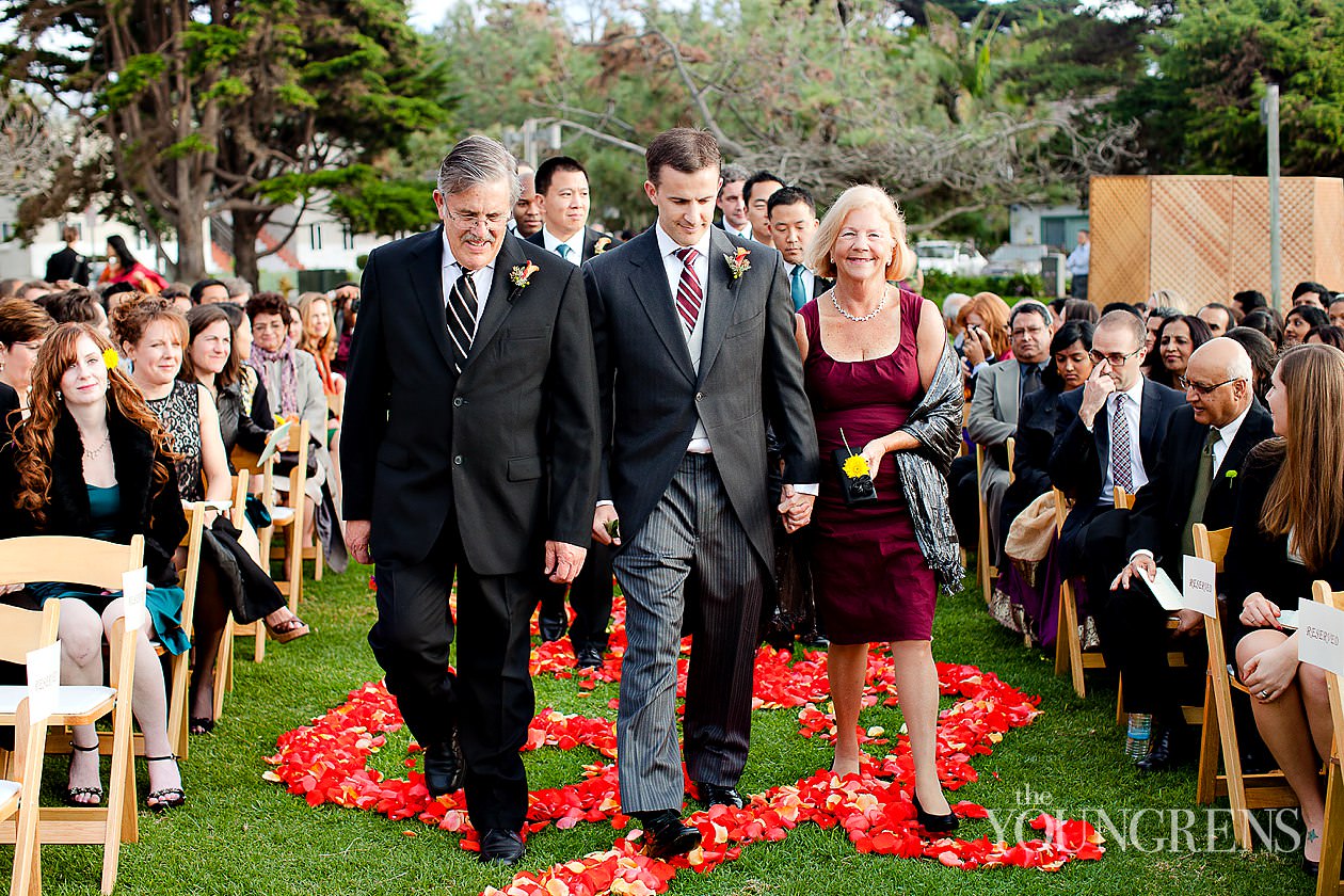 Indian wedding, San Diego Indian wedding, Hindu wedding, Del Mar Wedding, L'Auberge Del Mar wedding, Seagrove Park ceremony, multi-cultural wedding, red wedding, seafoam wedding, seaside wedding, beach wedding