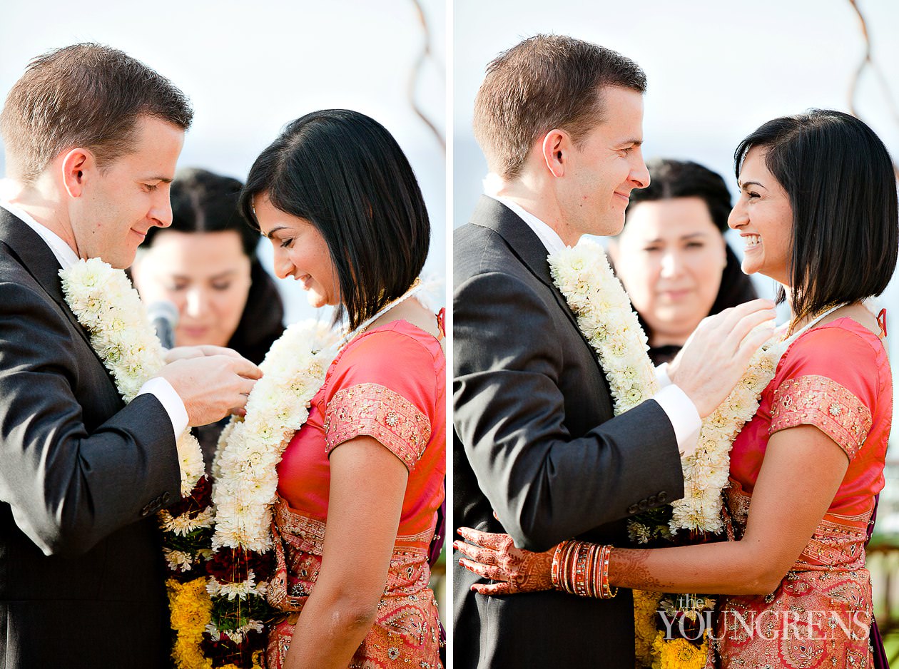 Indian wedding, San Diego Indian wedding, Hindu wedding, Del Mar Wedding, L'Auberge Del Mar wedding, Seagrove Park ceremony, multi-cultural wedding, red wedding, seafoam wedding, seaside wedding, beach wedding