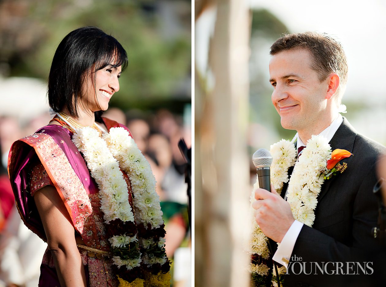 Indian wedding, San Diego Indian wedding, Hindu wedding, Del Mar Wedding, L'Auberge Del Mar wedding, Seagrove Park ceremony, multi-cultural wedding, red wedding, seafoam wedding, seaside wedding, beach wedding