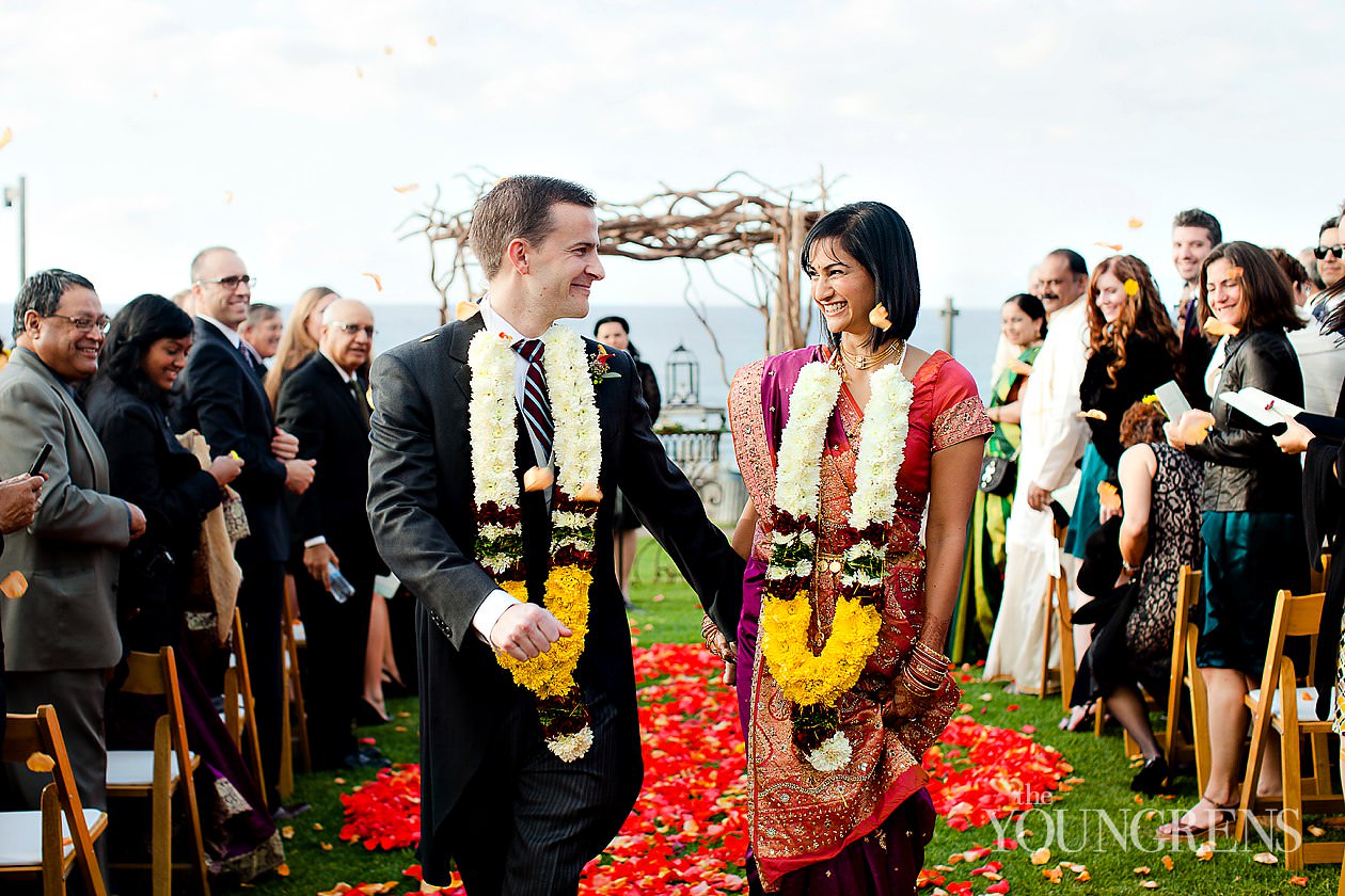 Indian wedding, San Diego Indian wedding, Hindu wedding, Del Mar Wedding, L'Auberge Del Mar wedding, Seagrove Park ceremony, multi-cultural wedding, red wedding, seafoam wedding, seaside wedding, beach wedding