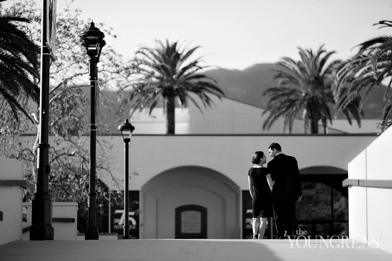 Pepperdine University engagement session, Pepperdine engagement, engagement session with black dress, fancy engagement session, Sperry's engagement session, Malibu engagement session, university engagement session