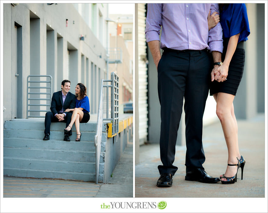 Mission Bay engagement session, wakeboarding engagement session, engagement session on a boat, motor boat engagement, Nautique engagement session, Downtown San Diego engagement session, Petco Park engagement, Hilton Bayfront bridge engagement, Gaslamp engagement session, urban engagement session, San Diego engagement session