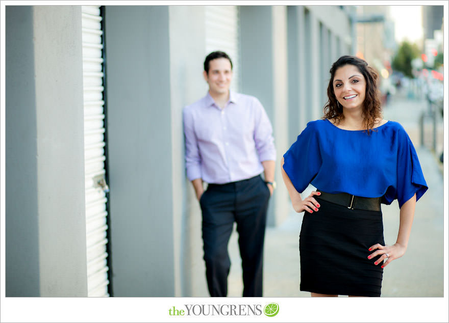 Mission Bay engagement session, wakeboarding engagement session, engagement session on a boat, motor boat engagement, Nautique engagement session, Downtown San Diego engagement session, Petco Park engagement, Hilton Bayfront bridge engagement, Gaslamp engagement session, urban engagement session, San Diego engagement session