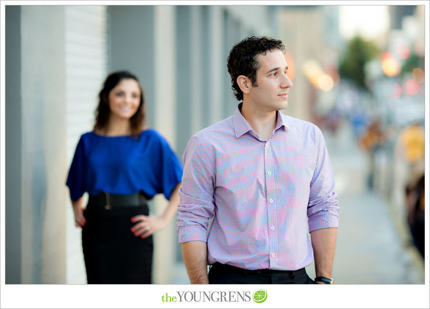 Mission Bay engagement session, wakeboarding engagement session, engagement session on a boat, motor boat engagement, Nautique engagement session, Downtown San Diego engagement session, Petco Park engagement, Hilton Bayfront bridge engagement, Gaslamp engagement session, urban engagement session, San Diego engagement session