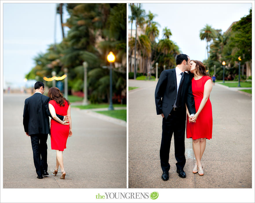 Balboa Park engagment, game board engagement, tandem bike engagement, San Diego engagement, Scrabble engagement, Stratego engagement, game engagement, picnic engagement, bike engagement