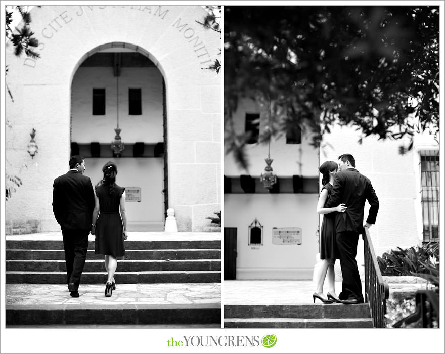 Santa Barbara engagement session, Santa Barbara courthouse engagement, courthouse engagement session, Santa Barbara courthouse, purple engagement session