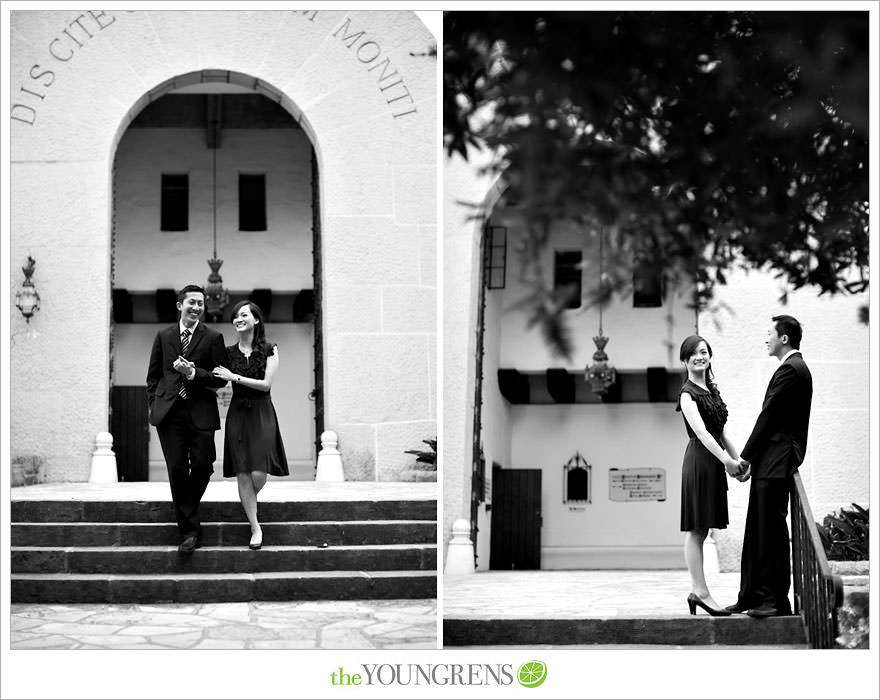 Santa Barbara engagement session, Santa Barbara courthouse engagement, courthouse engagement session, Santa Barbara courthouse, purple engagement session