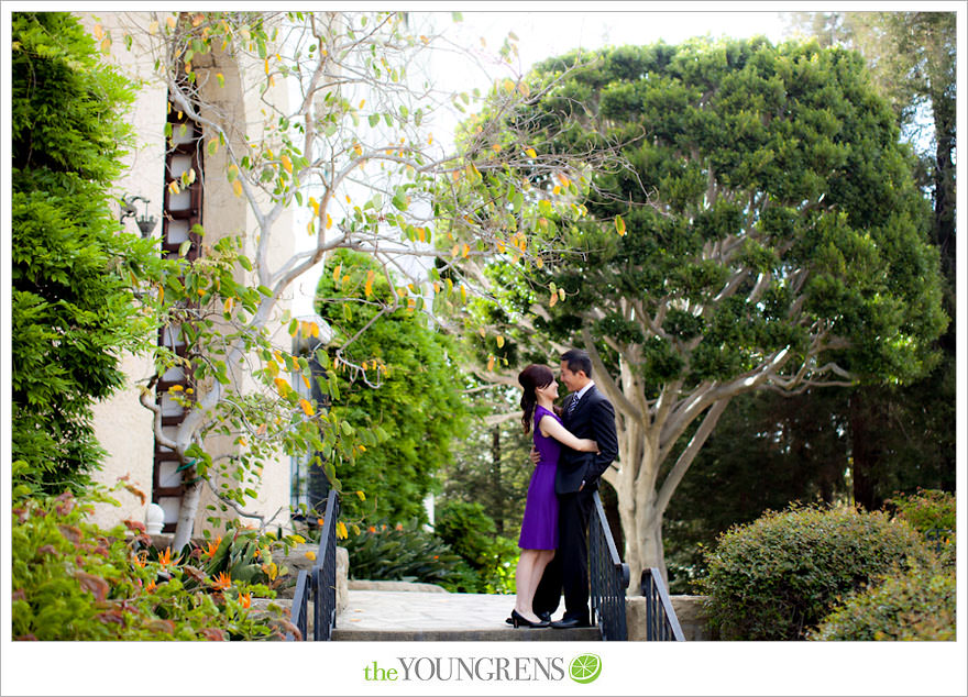 Santa Barbara engagement session, Santa Barbara courthouse engagement, courthouse engagement session, Santa Barbara courthouse, purple engagement session