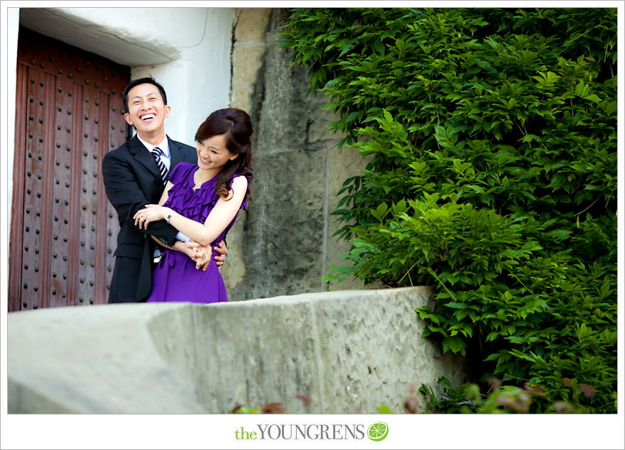 Santa Barbara engagement session, Santa Barbara courthouse engagement, courthouse engagement session, Santa Barbara courthouse, purple engagement session