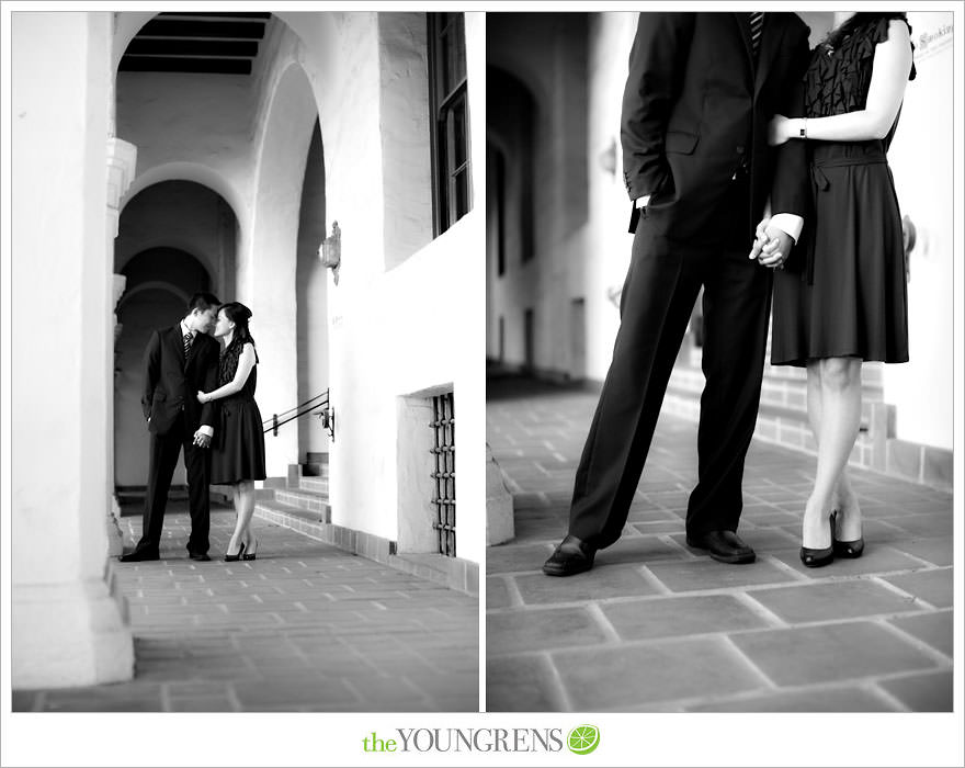 Santa Barbara engagement session, Santa Barbara courthouse engagement, courthouse engagement session, Santa Barbara courthouse, purple engagement session