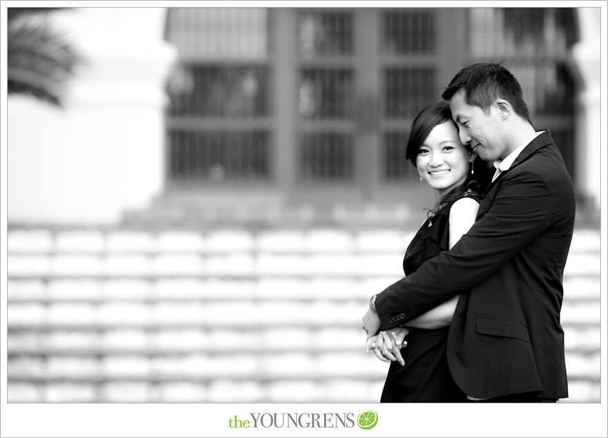 Santa Barbara engagement session, Santa Barbara courthouse engagement, courthouse engagement session, Santa Barbara courthouse, purple engagement session