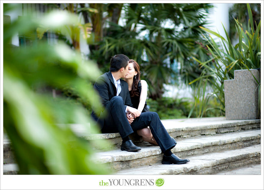 Santa Barbara engagement session, Santa Barbara courthouse engagement, courthouse engagement session, Santa Barbara courthouse, purple engagement session