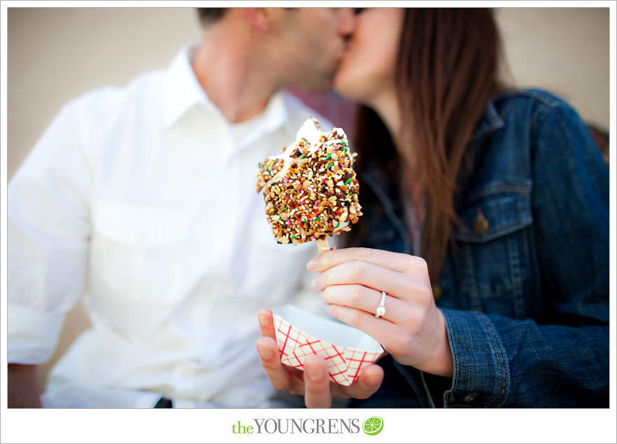 Balboa Island engagement session, Newport engagement session, engagement session with balboa bars, beach engagement, Newport Beach engagement session, ice cream engagement session, orange county engagement session