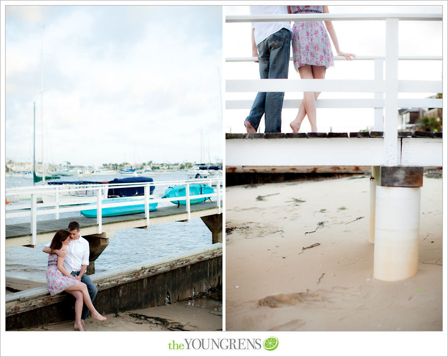 Balboa Island engagement session, Newport engagement session, engagement session with balboa bars, beach engagement, Newport Beach engagement session, ice cream engagement session, orange county engagement session