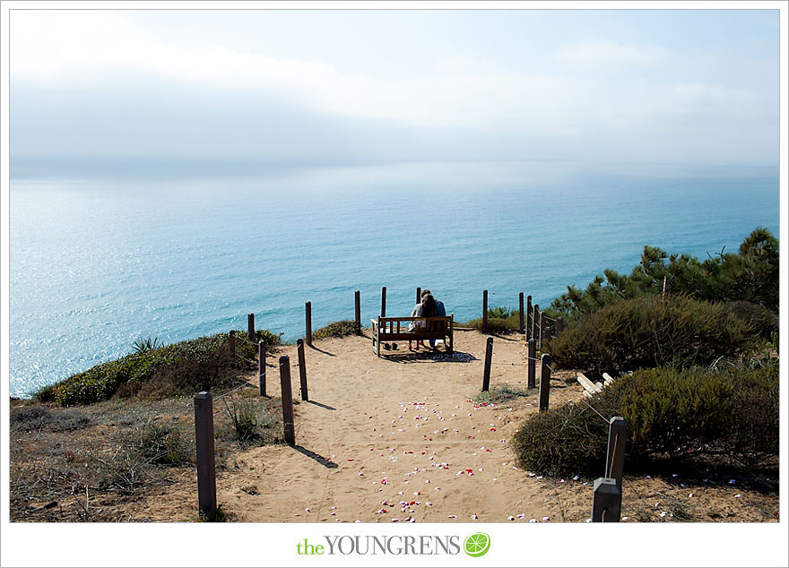 Torrey Pines proposal, proposing at Torrey Pines State Park, San Diego proposal story, La Jolla proposal story, L'Auberge proposal, Del Mar proposal, Point Loma Nazarene University proposal, PLNU proposal story, PLNU engagement Torry Pines State Park engagement