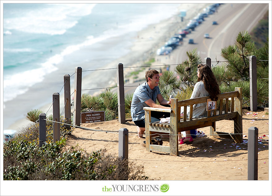 Torrey Pines proposal, proposing at Torrey Pines State Park, San Diego proposal story, La Jolla proposal story, L'Auberge proposal, Del Mar proposal, Point Loma Nazarene University proposal, PLNU proposal story, PLNU engagement Torry Pines State Park engagement