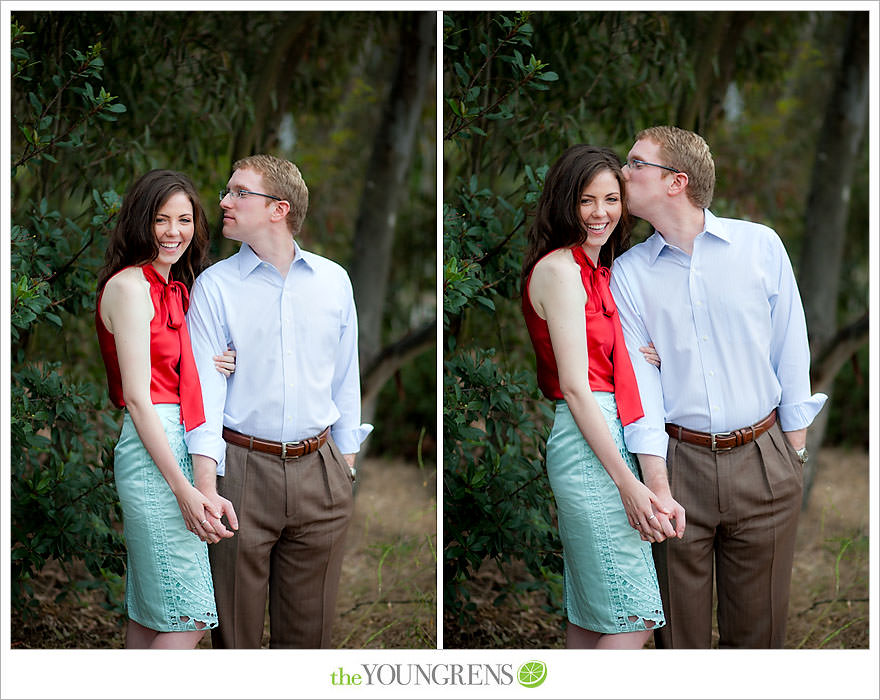 Rancho Santa Fe engagement, car engagement session, convertible engagement session, road trip themed engagement, driving engagement session, meadow engagement session, San Diego engagement session