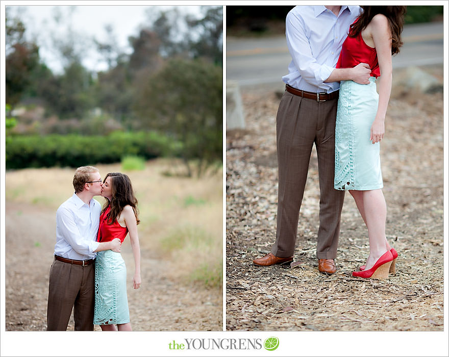 Rancho Santa Fe engagement, car engagement session, convertible engagement session, road trip themed engagement, driving engagement session, meadow engagement session, San Diego engagement session