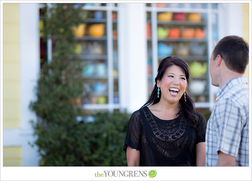 Encinitas engagement session, coffeehouse engagement session, Pannikin engagement session, beach engagement session, paddleboard engagement session, smashball engagement session, San Diego beach engagement session, coffee engagement session, Leucadia engagement session, sunset engagement session, pink engagement session, Swamis engagement session, Cardiff engagement session