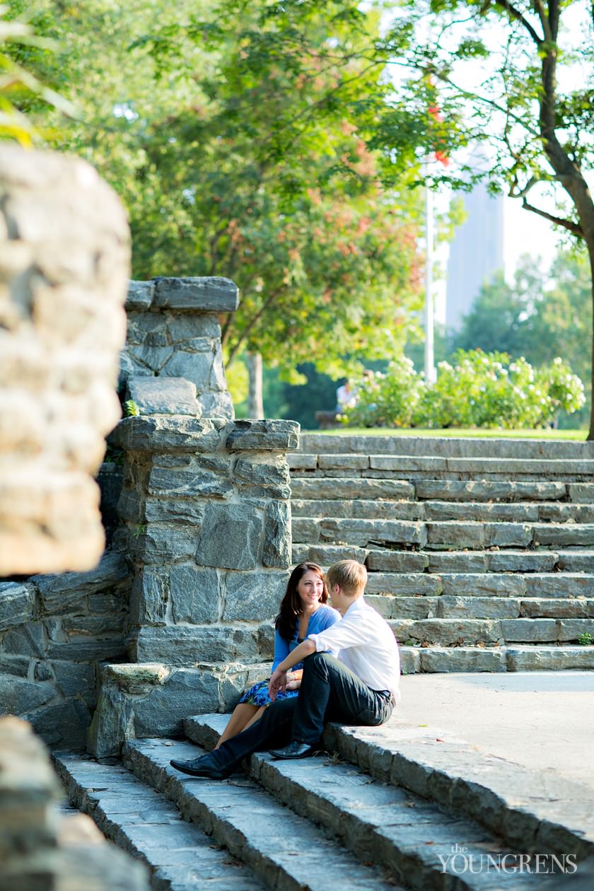 Atlanta engagement session, Georgia engagement session, Piedmont Park engagement, downtown Atlanta engagement session, park engagement session, skyline engagement session, Atlanta skyline engagement session