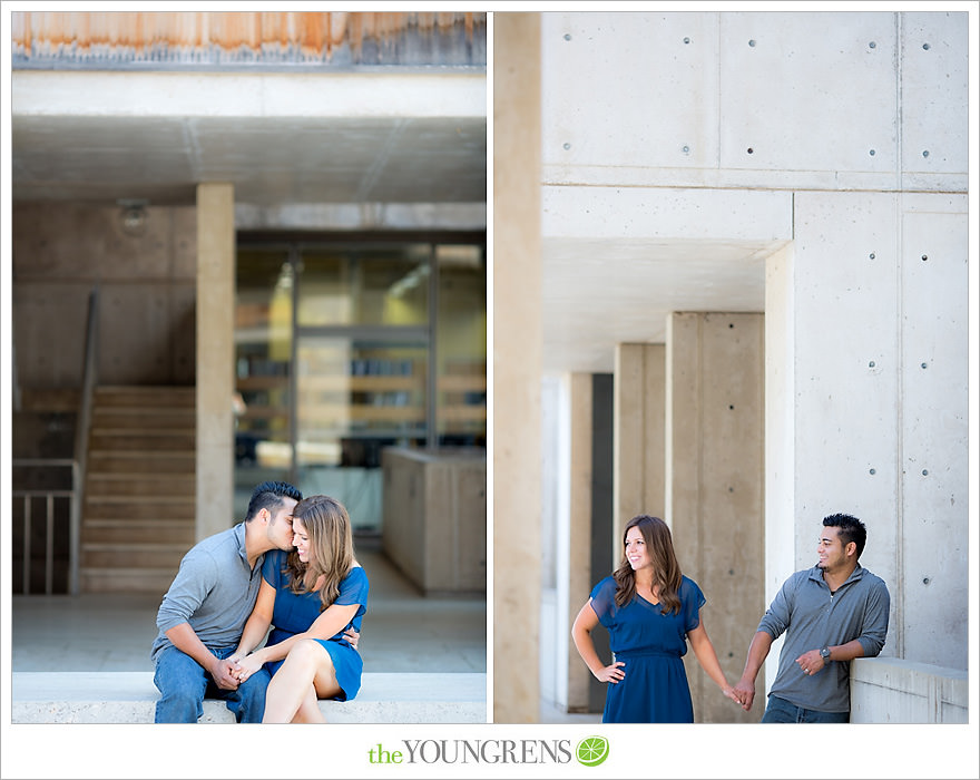 Salk Institute portrait photography, San Diego portrait photography, San Diego beach photography, beach picnic photography, Torrey Pines portrait photography, one year anniversary portraits, the Youngrens portrait photography