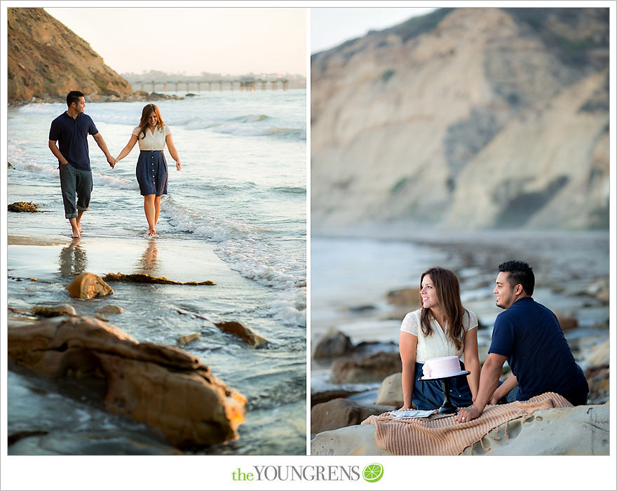 Salk Institute portrait photography, San Diego portrait photography, San Diego beach photography, beach picnic photography, Torrey Pines portrait photography, one year anniversary portraits, the Youngrens portrait photography, the Youngrens portraits