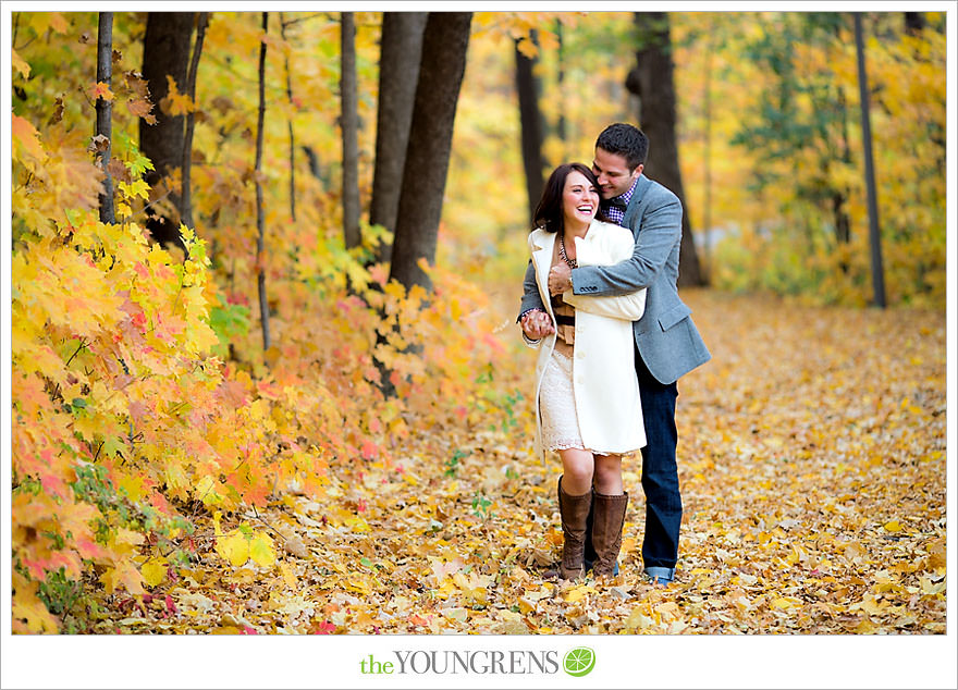 Minneapolis portrait session, fall portrait session, Frech Park portrait session, yellow leaves portrait session, changing leaves portrait session, white coat portrait session, The Youngrens Two-Day Workshop, The Youngrens Shooting Workshop, The Youngrens photographer education