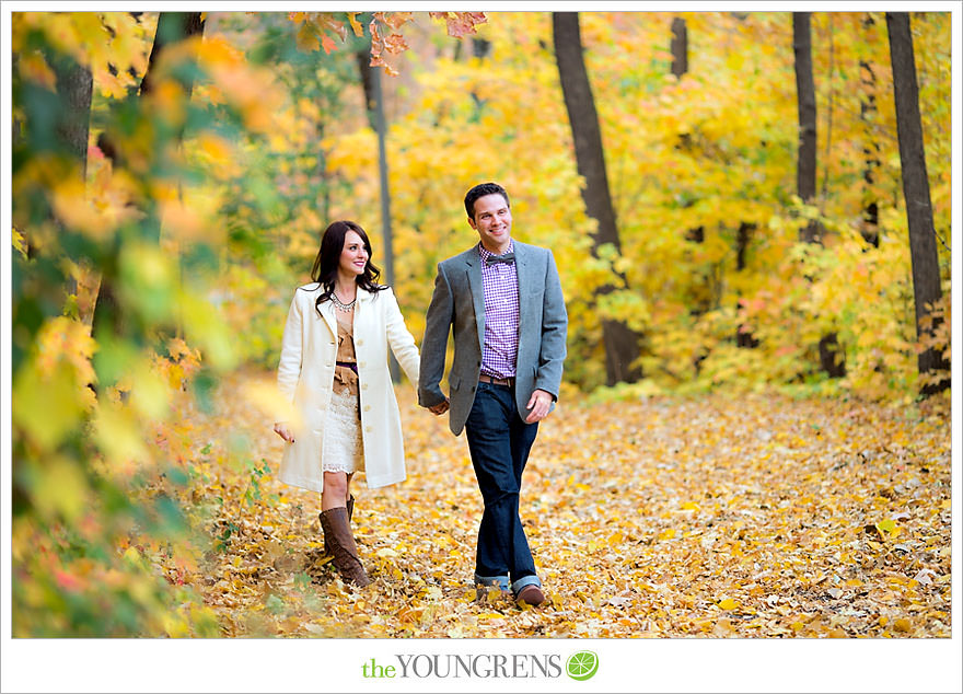 Minneapolis portrait session, fall portrait session, Frech Park portrait session, yellow leaves portrait session, changing leaves portrait session, white coat portrait session, The Youngrens Two-Day Workshop, The Youngrens Shooting Workshop, The Youngrens photographer education