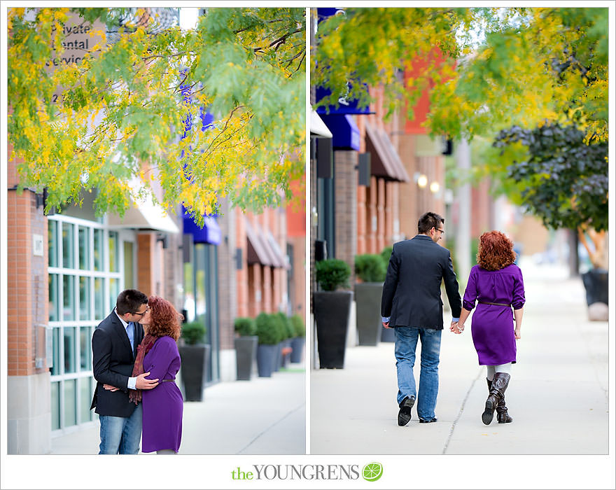 Chicago portrait session, urban portrait session, city portrait session, fall portrait session, purple portrait session, Fulton Market portrait session