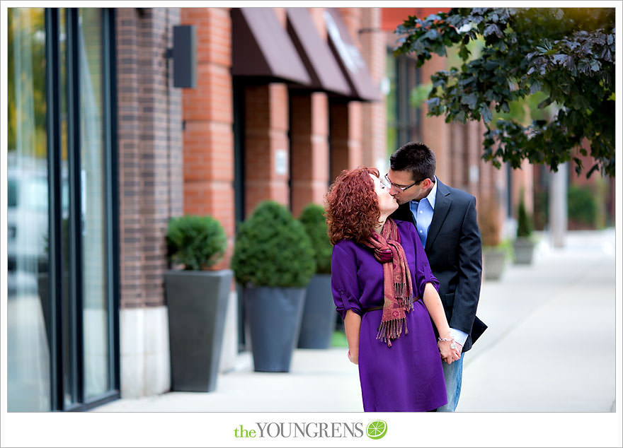 Chicago portrait session, urban portrait session, city portrait session, fall portrait session, purple portrait session, Fulton Market portrait session